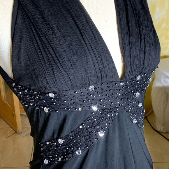 Deep wreck cocktail blouse with sequence and stone - Picture 5 of 5